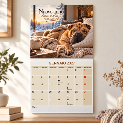 Calendario Shar-Pei 2027 - Preordine, spedizioni dal 16/11/2026